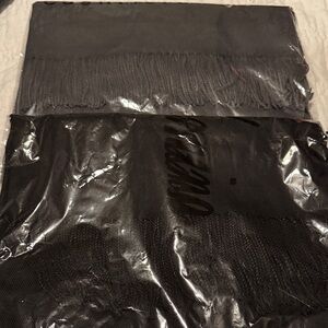 Lot of 2 new scarves pashmina scarf for man or woman gift black and dark gray
